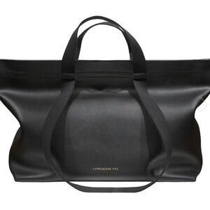 EXPRESSIONS NYC SOHO TOTE | Black |Vegan Leather | Shoulder Bag |